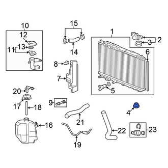 Honda OE - Lower Radiator Insulator