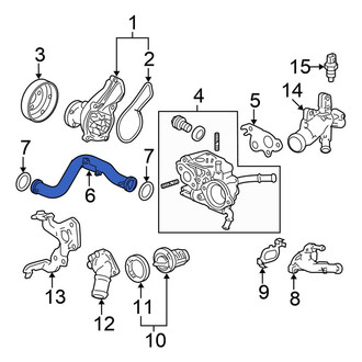 Honda OE - Engine Coolant Pipe