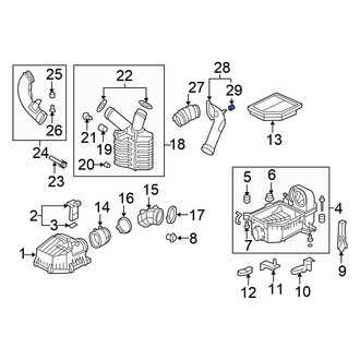 Honda OE - Engine Air Intake Resonator Grommet