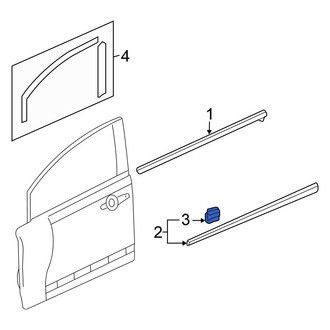 Honda OE - Door Molding Clip