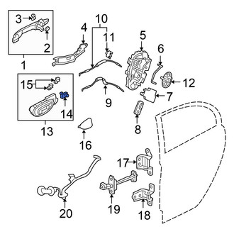 Honda OE - Interior Door Handle Clip