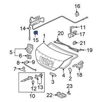 Honda OE - Hood Release Cable Clip