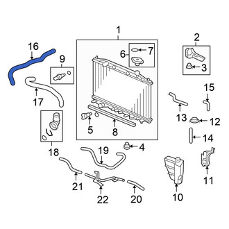 Honda OE - Upper Radiator Coolant Hose