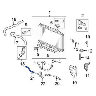 Honda OE - Automatic Transmission Oil Cooler Hose