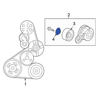 Honda OE - Belt Tensioner Pulley Bolt Cover