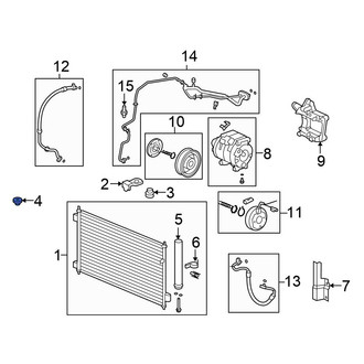 Honda OE - Lower A/C Condenser Bracket Insulator