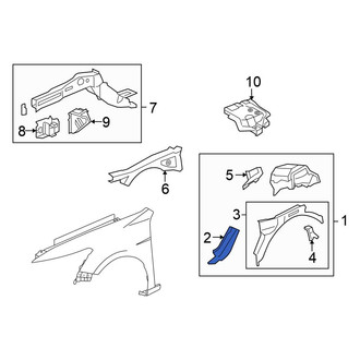Honda OE - Front Left Fender Apron