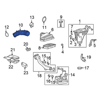 Honda OE - Front Engine Air Intake Hose