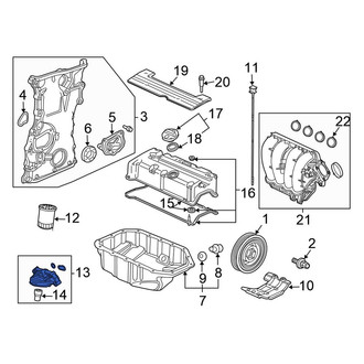 Honda OE - Engine Oil Filter Housing