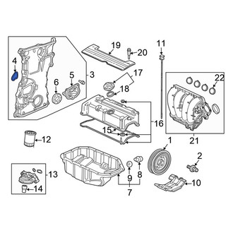 Honda OE - Engine Timing Cover Gasket