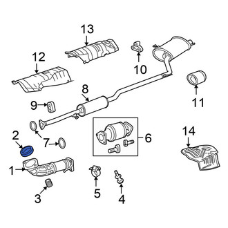 Honda OE - Exhaust Manifold Flange Gasket