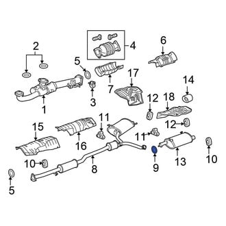 Honda OE - Exhaust Muffler Gasket