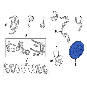 Honda OE - Front Disc Brake Rotor