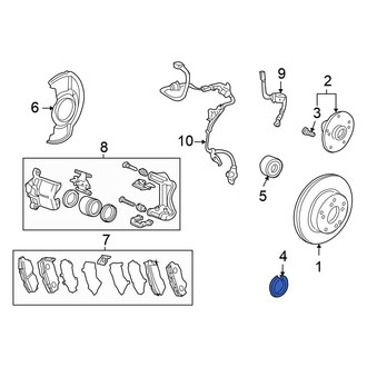 Honda OE - Front Wheel Bearing Snap Ring