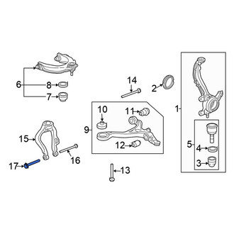 Honda OE - Lower Suspension Strut Fork Bolt
