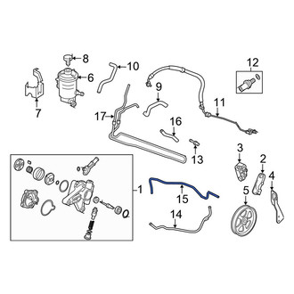 Honda OE - Power Steering Return Hose