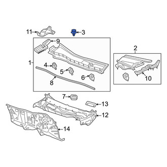 Honda OE - Right Cowl Cover Clip