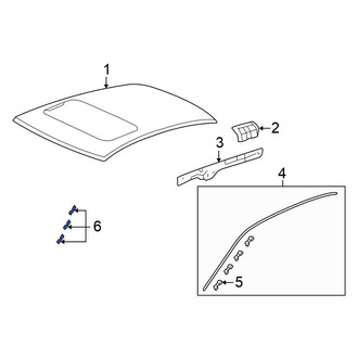 Honda OE - Roof Molding Clip