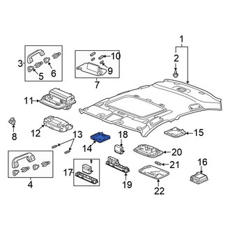 Honda OE - Right Map Light Lens