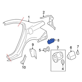 Honda OE - Rear Quarter Panel Vent