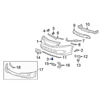 Honda OE - Fender Liner Retainer