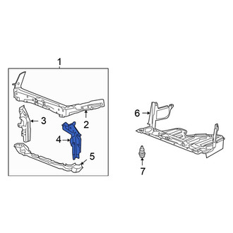 Honda OE - Front Left Radiator Support Side Panel