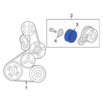 Honda OE - Accessory Drive Belt Tensioner Pulley