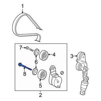 Honda OE - Belt Tensioner Pulley Bolt