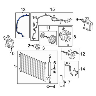 Honda OE - A/C Refrigerant Suction Hose