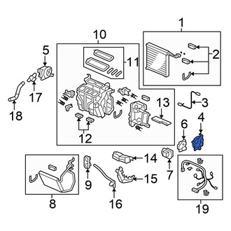 Honda OE - HVAC Air Inlet Door Actuator