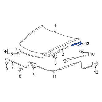 Honda OE - Front Left Hood Hinge