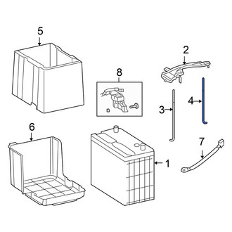 Honda OE - Rear Battery Hold Down Bolt