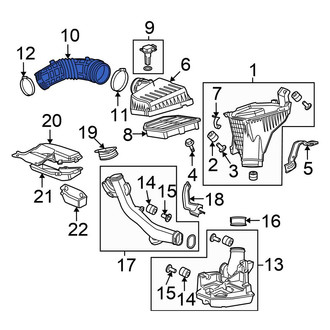 Honda OE - Front Engine Air Intake Hose