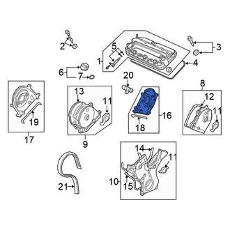 Honda OE - Left Upper Engine Timing Cover