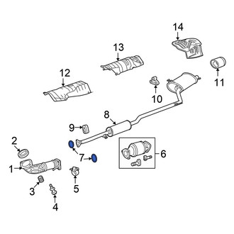 Honda OE - Rear Catalytic Converter Gasket