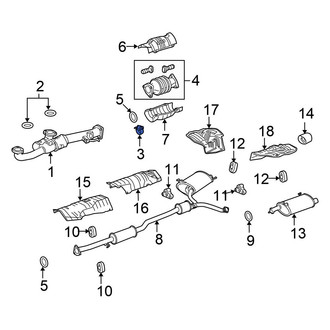 Honda OE - Rear Left Exhaust System Hanger