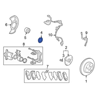 Honda OE - Front Wheel Bearing Snap Ring
