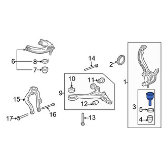 Honda OE - Front Lower Suspension Ball Joint