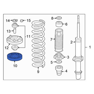 Honda OE - Front Upper Coil Spring Insulator