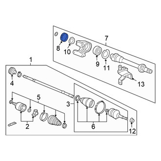 Honda OE - Front CV Axle Shaft Seal