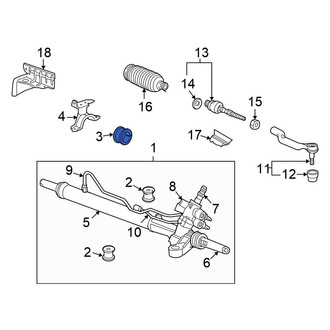Honda OE - Right Rack and Pinion Mount Bushing