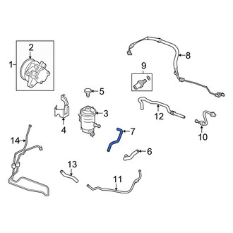 Honda OE - Power Steering Reservoir Hose