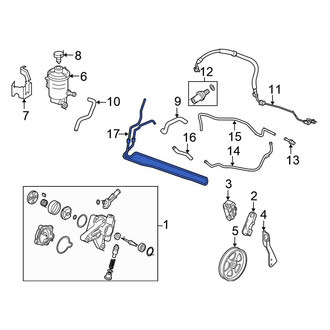 Honda OE - Front Power Steering Cooler