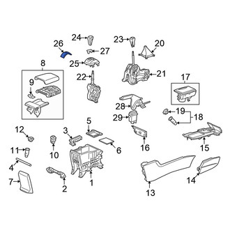 Honda OE - Parking Brake Lever Cover