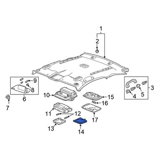 Honda OE - Left Map Light Lens