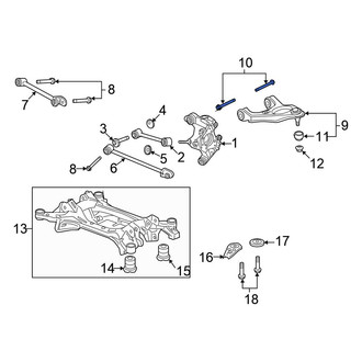 Honda OE - Upper Suspension Control Arm Bolt