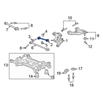 Honda OE - Rear Right Upper Forward Suspension Control Arm