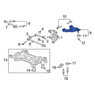 Honda OE - Rear Right Upper Rearward Suspension Control Arm