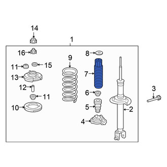 Honda OE - Rear Suspension Strut Bellows