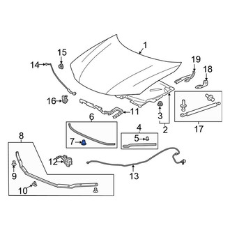 Honda OE - Rear Door Seal Clip